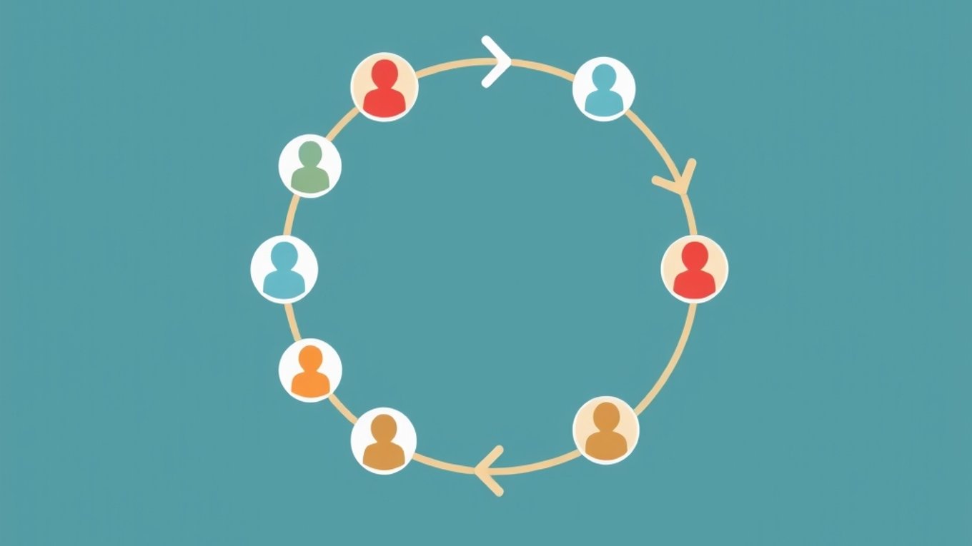 Illustration : Growth loops et product-led growth : comment Dropbox, Figma et Calendly convertissent leurs utilisateurs en canal d'acquisition